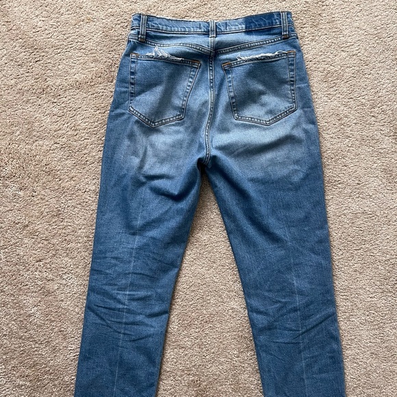 Abercrombie Ultra High Rise Ankle Straight Jean Medium Wash - Picture 5 of 5